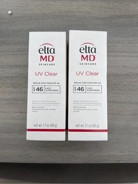 EltaMD UV Clear SPF 46 Face Sunscreen - White and Red Accents